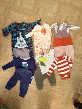 Hurley Navy & Teal Camo Kids One-Piece and Mixed Tops Set